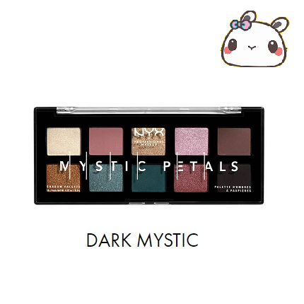 Ten-color Eyeshadow Palette Mystic Petals Midnight Orchid Dark Mystic.