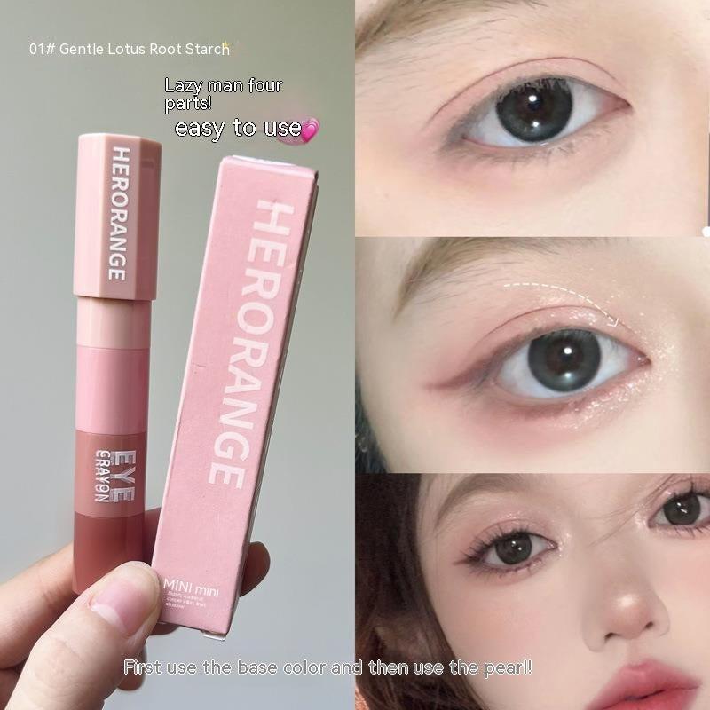 Four-color Eyeliner Pen Crouching Silkworm Highlight One-touch Molding.