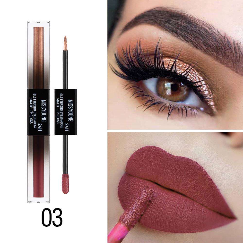 Double-ended Monochrome Eye Shadow And Lip Gloss.