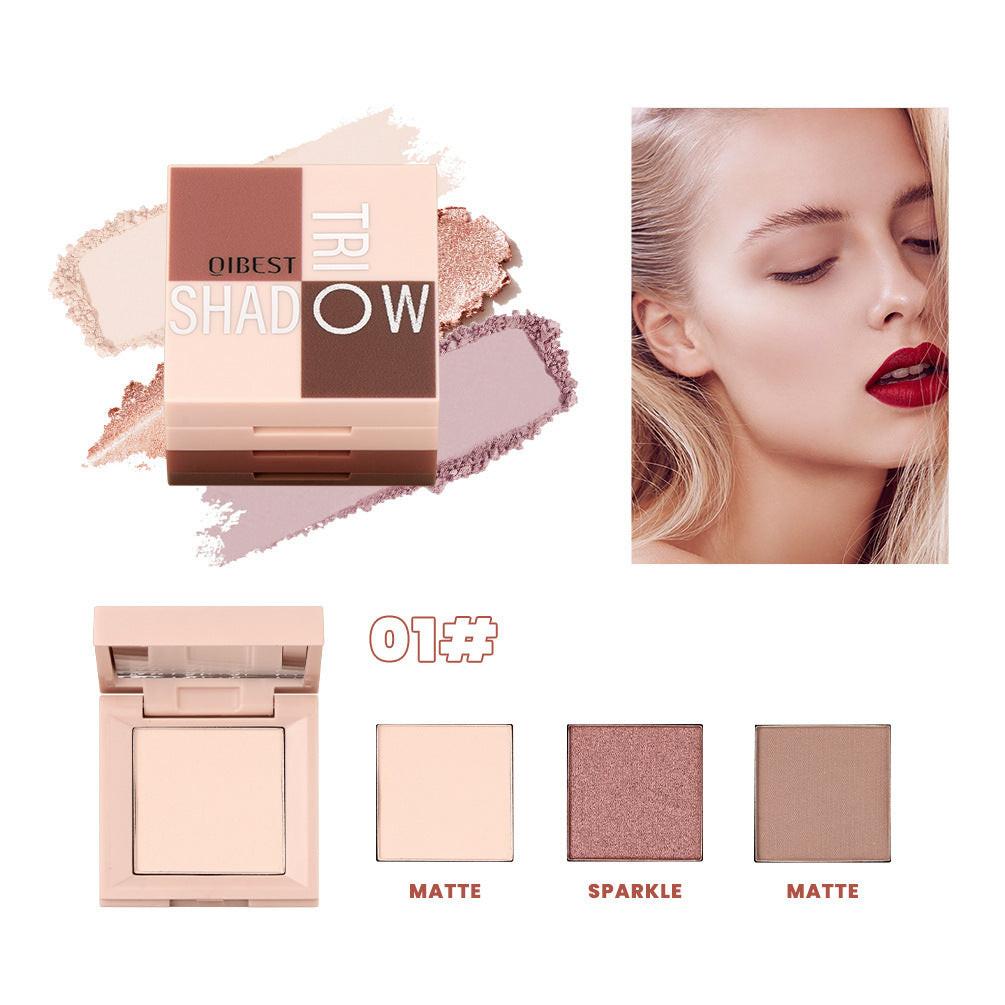 3-in-1 Mini Eyeshadow Palette Pearlescent Polarized.