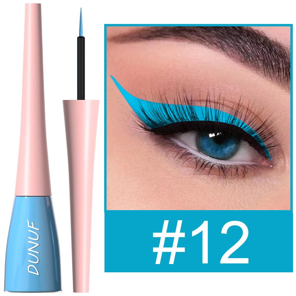 18 Color Long Lasting Waterproof Color Liquid Eyeliner.