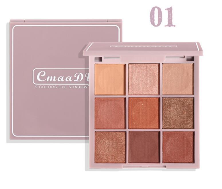 9-color Keyboard Fingertip Eyeshadow Palette.
