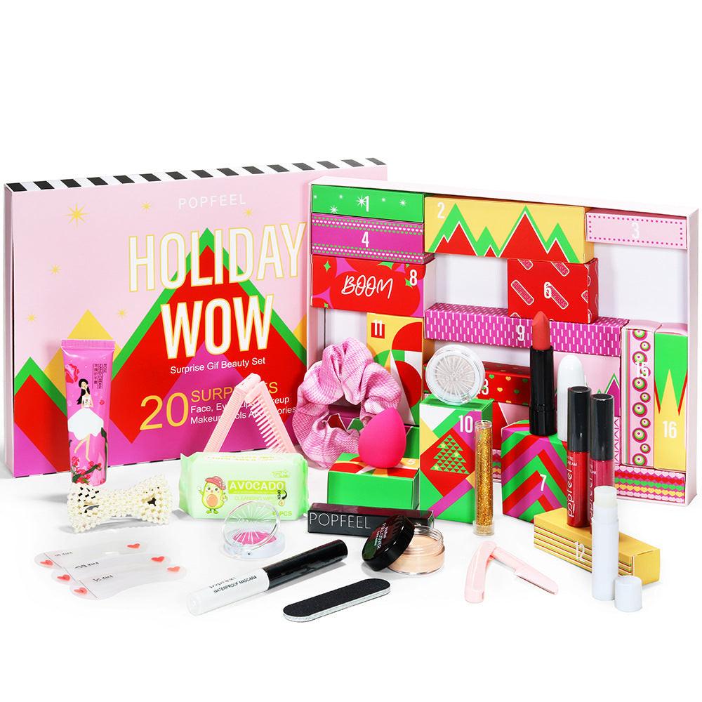 Holiday Gift Box Lipstick Eye Shadow Set.