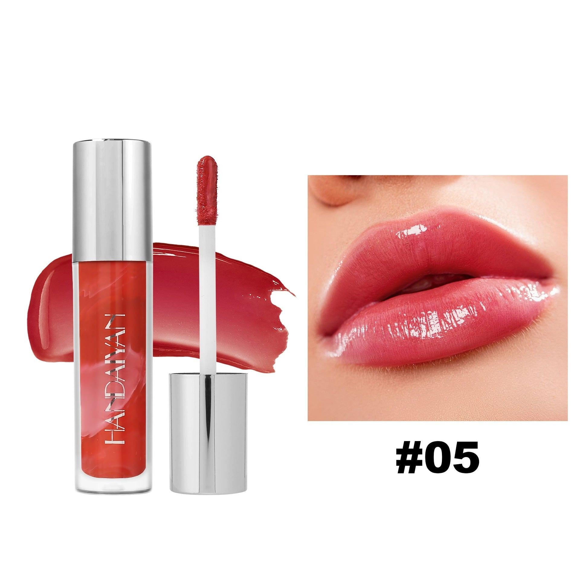 6 Colors Marbling Lip Gloss Liquid Lipstick.