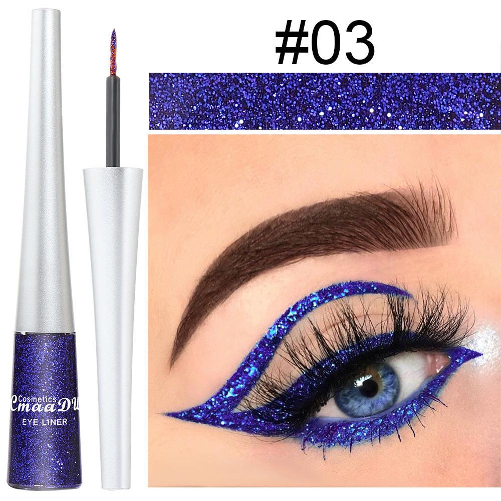 16 Colors Glittery Powder Sequin Burst Eyeliner.