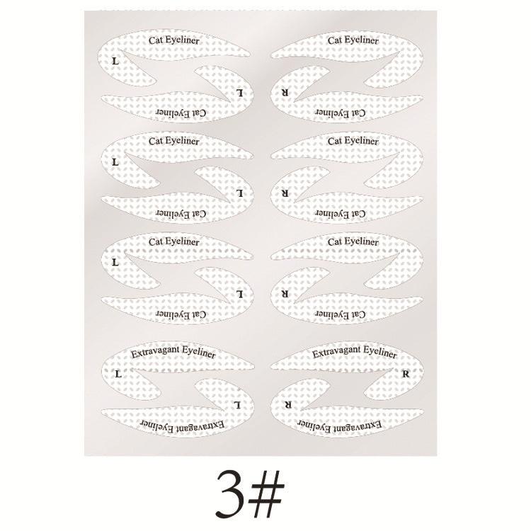 New Eyeshadow Eyeliner Makeup Template Sticker.