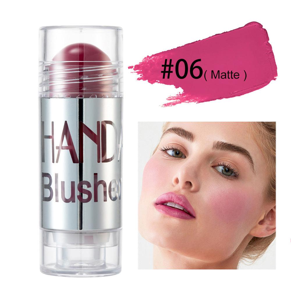 Cheek Blusher Shimmer Blush Stick Face Makeup Highlighter Bronzer Contour Cream Long-lasting Facial Make Up Cosmetics.