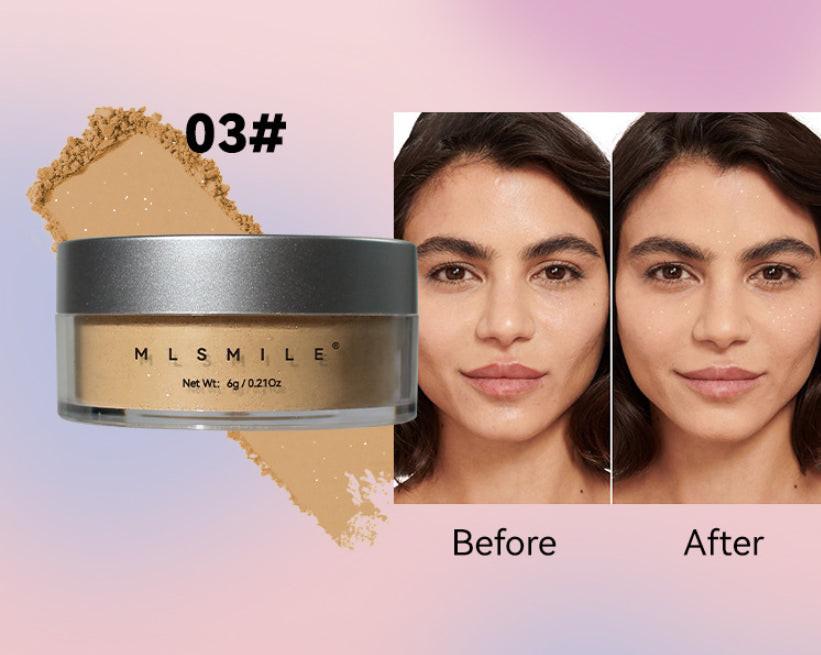 Pearlescent Face Powder Concealer Powder Waterproof Sweat-proof Oil Control.