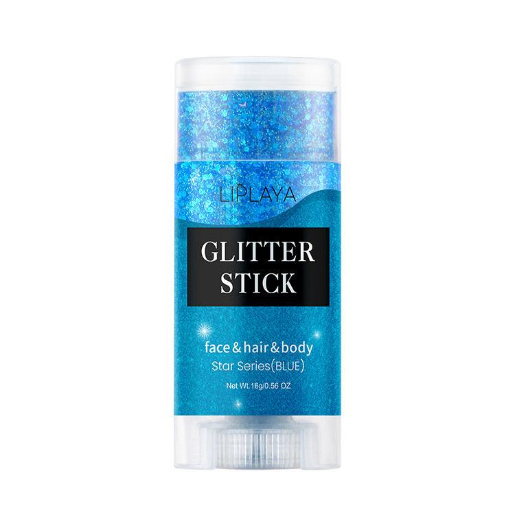Sequins Stick Three-color Magic Eye Shadow Convenient.
