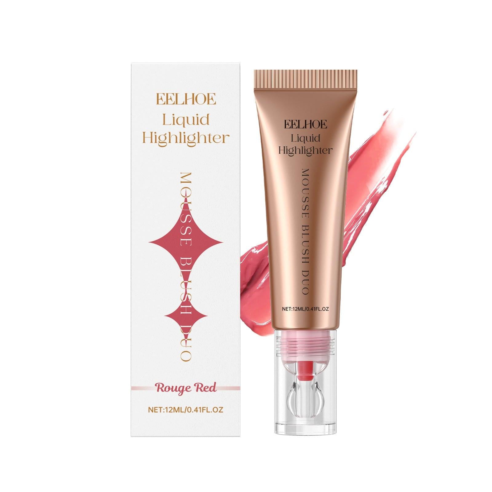 Natural Lightweight Matte Repair Highlight Multifunctional Face Blusher.