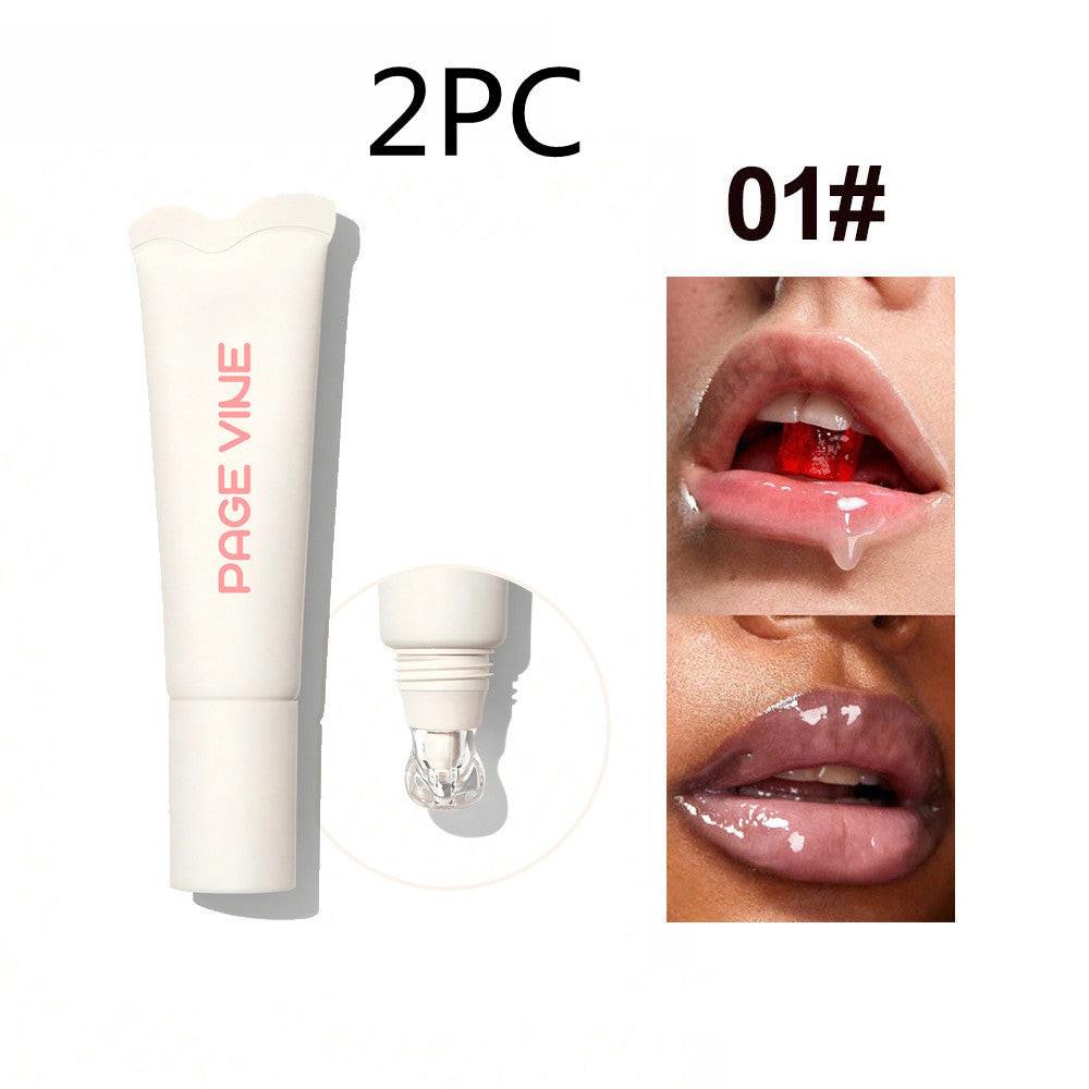 4-color Brightening Lip Balm Moisturizing Exfoliating Skin Long-Lasting Moisturizing Lip Gloss Women Cosmetics.