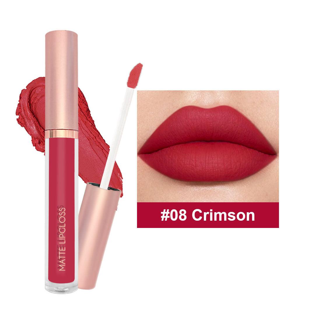 12-color Nude Jam Matte Lip Gloss Does Not Fade.