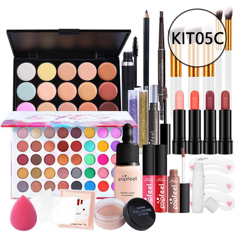 Makeup Cosmetics Set Beginner Combination Concealer Eyeliner Eyebrow Pencil.