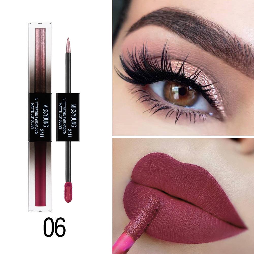 Double-ended Monochrome Eye Shadow And Lip Gloss.