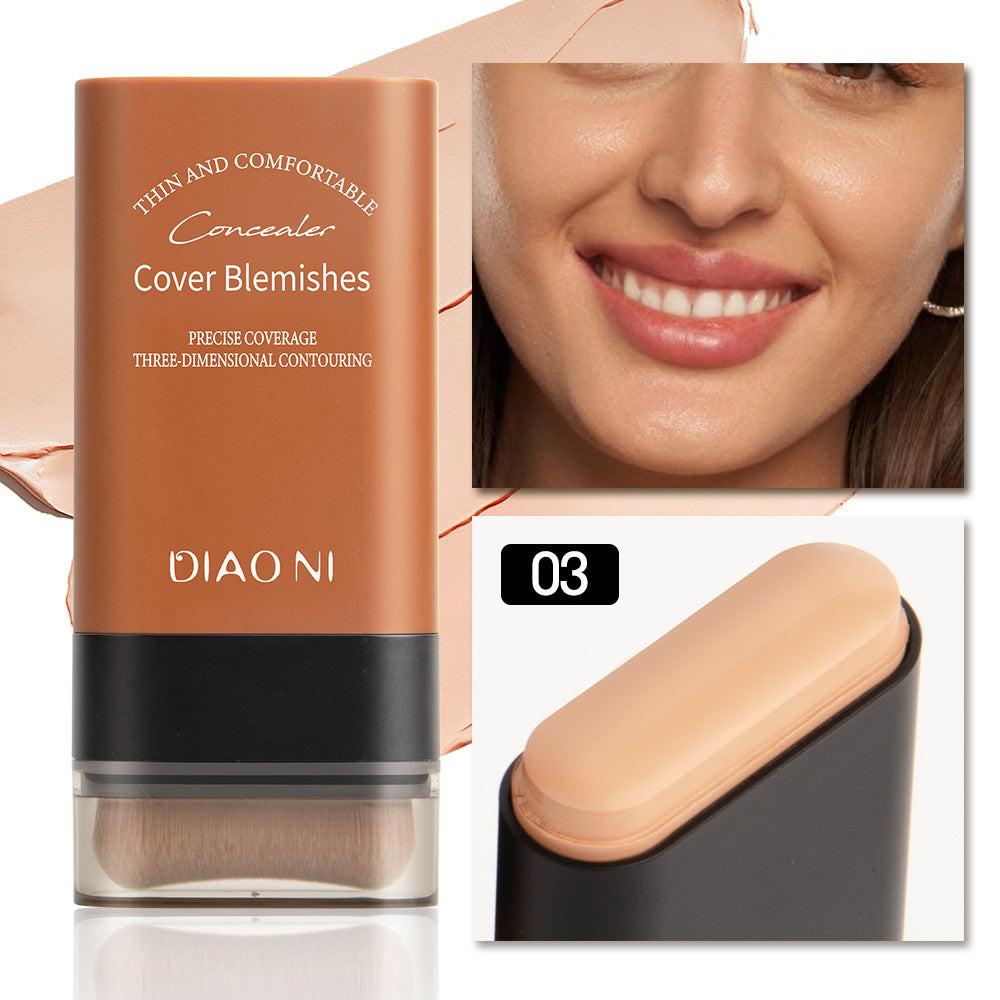 5 Colors With Brush 20g Moisturizing Light Transparent Concealing Foundation.