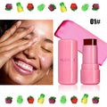 Jelly Blush Lipstick Lip And Cheek Dual-use Multi-color Brightening Contour Stick.
