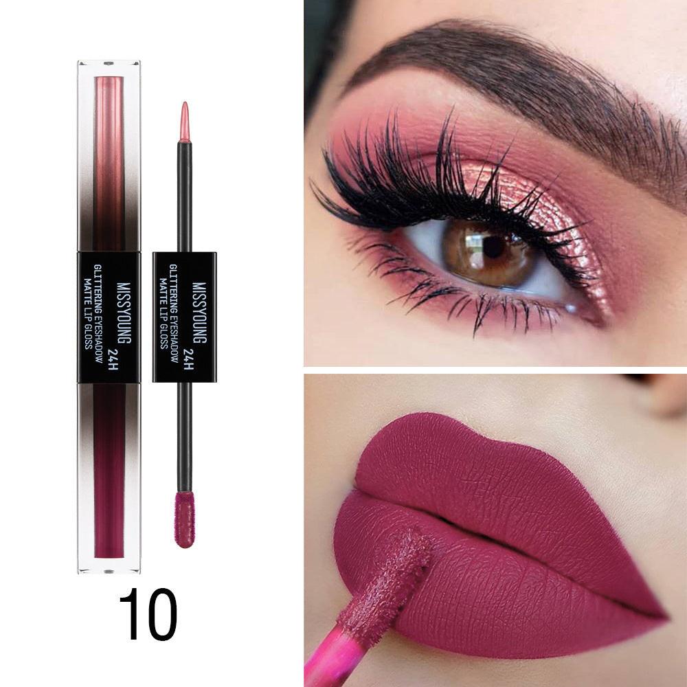 Double-ended Monochrome Eye Shadow And Lip Gloss.