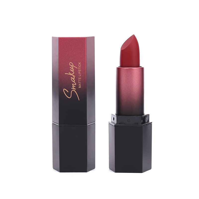 10 Colors Discoloration Resistant Matte No Stain On Cup Makeup Lipstick.