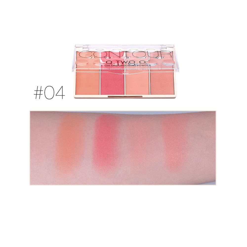 Rose Gold Four-color Highlight Blush.