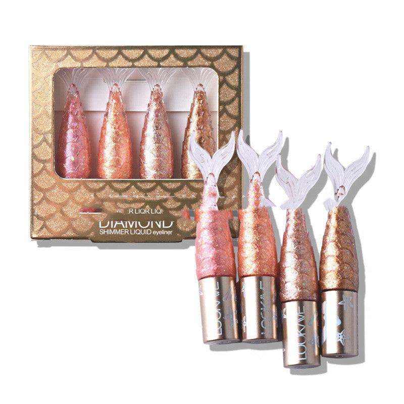 Mermaid Beauty Diamond Color Liquid Eyeliner Eye Shadow.