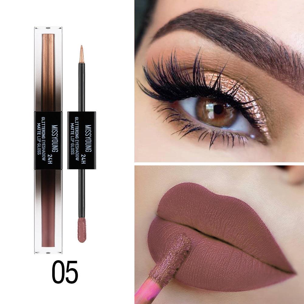 Double-ended Monochrome Eye Shadow And Lip Gloss.