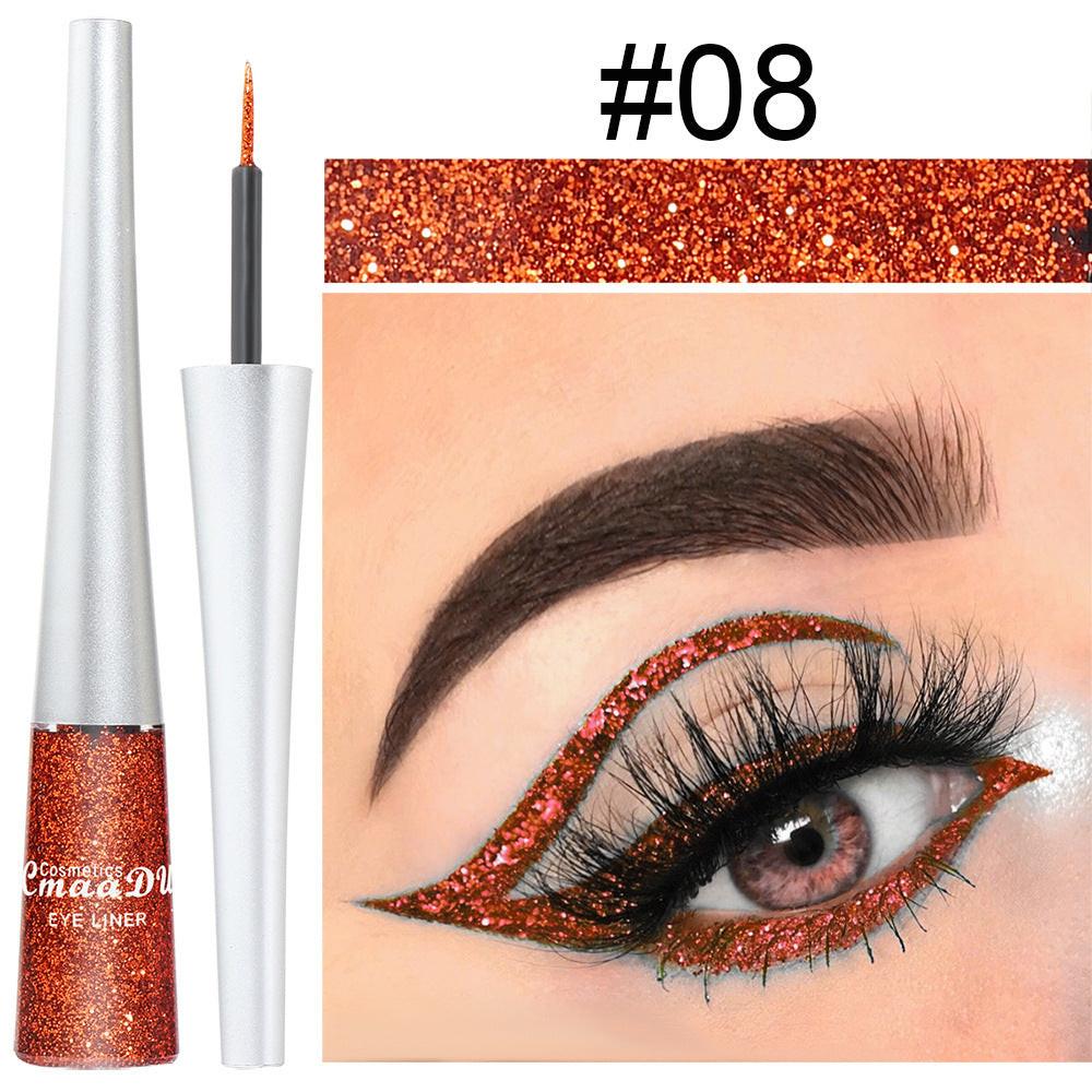 16 Colors Glittery Powder Sequin Burst Eyeliner.