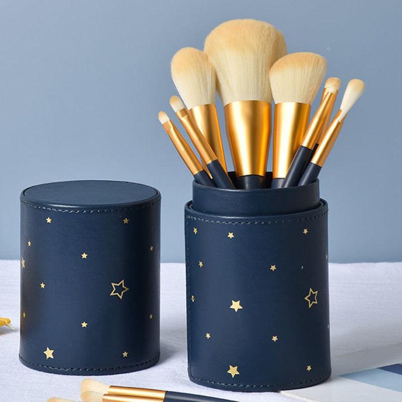 12 PCs Soft Hair Set Eye Shadow Blush Powder Makeup Brush Full Set.