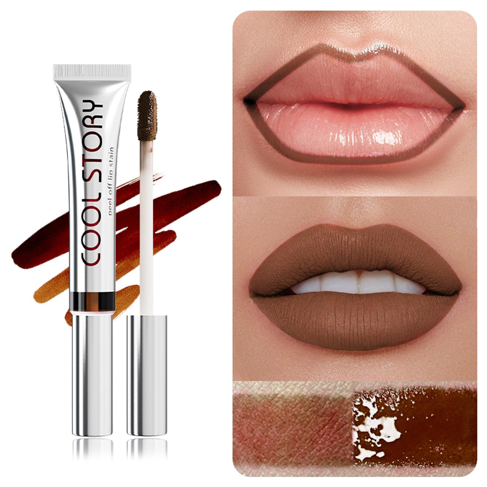 Single Stripping Lip Lacquer Matte No Stain On Cup.