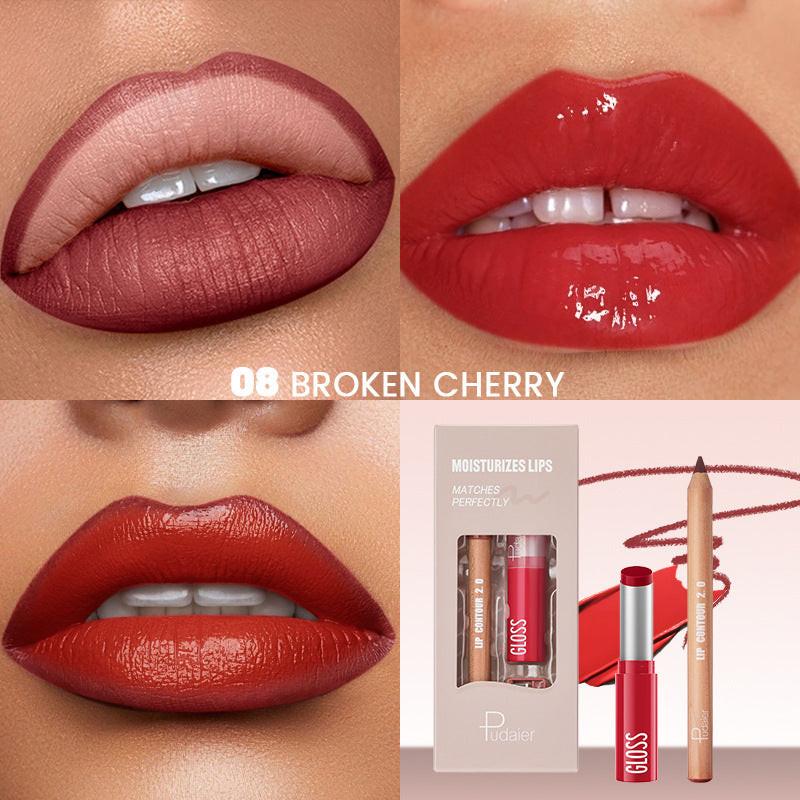Lip Liner Lipstick Kit Matte Water Light.