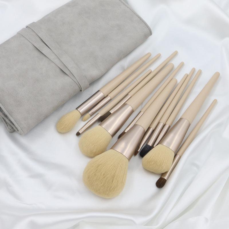 Set Of 12 Makeup Brushes.
