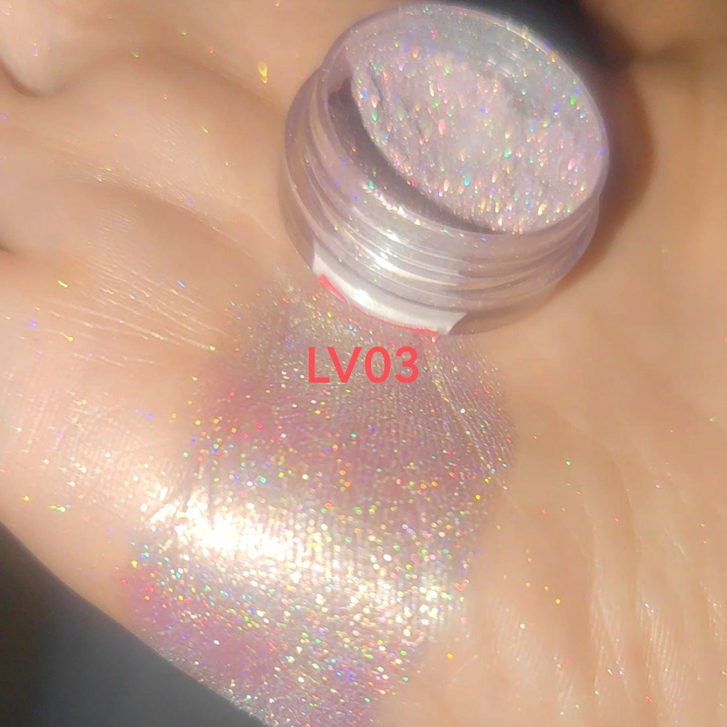 Laser Rainbow Candy Highlight Color Changing Pearl Powder.