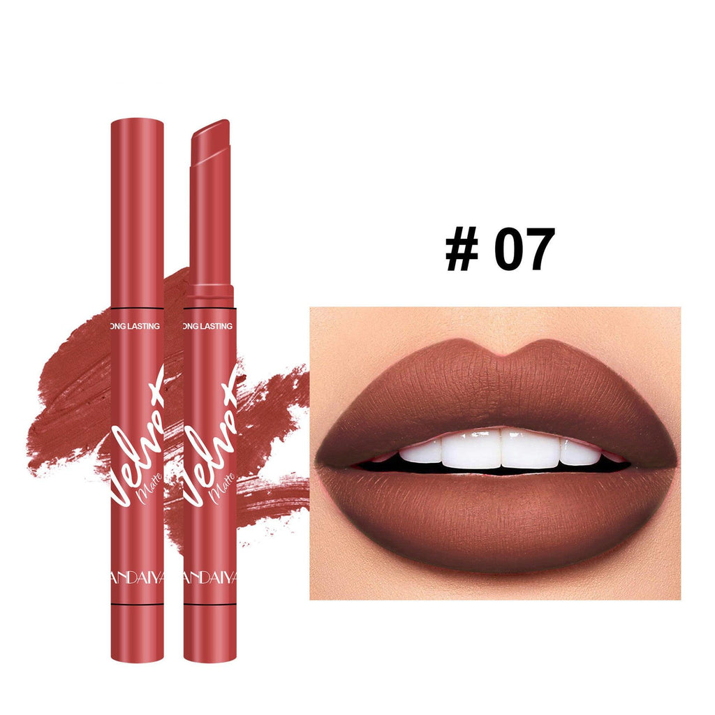 Velvet Matte Lipstick Discoloration Resistant Matte Moisturizing.