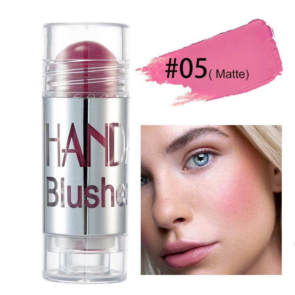Cheek Blusher Shimmer Blush Stick Face Makeup Highlighter Bronzer Contour Cream Long-lasting Facial Make Up Cosmetics.