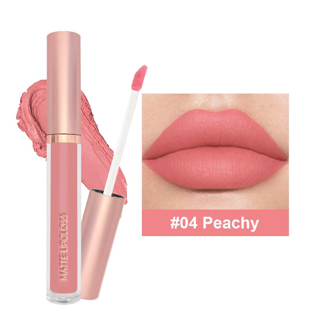 12-color Nude Jam Matte Lip Gloss Does Not Fade.