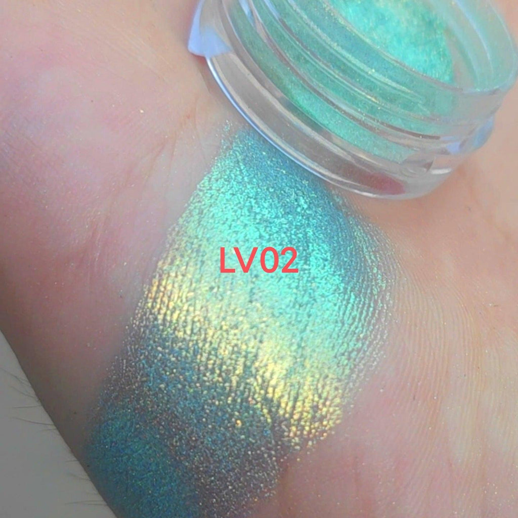Laser Rainbow Candy Highlight Color Changing Pearl Powder.