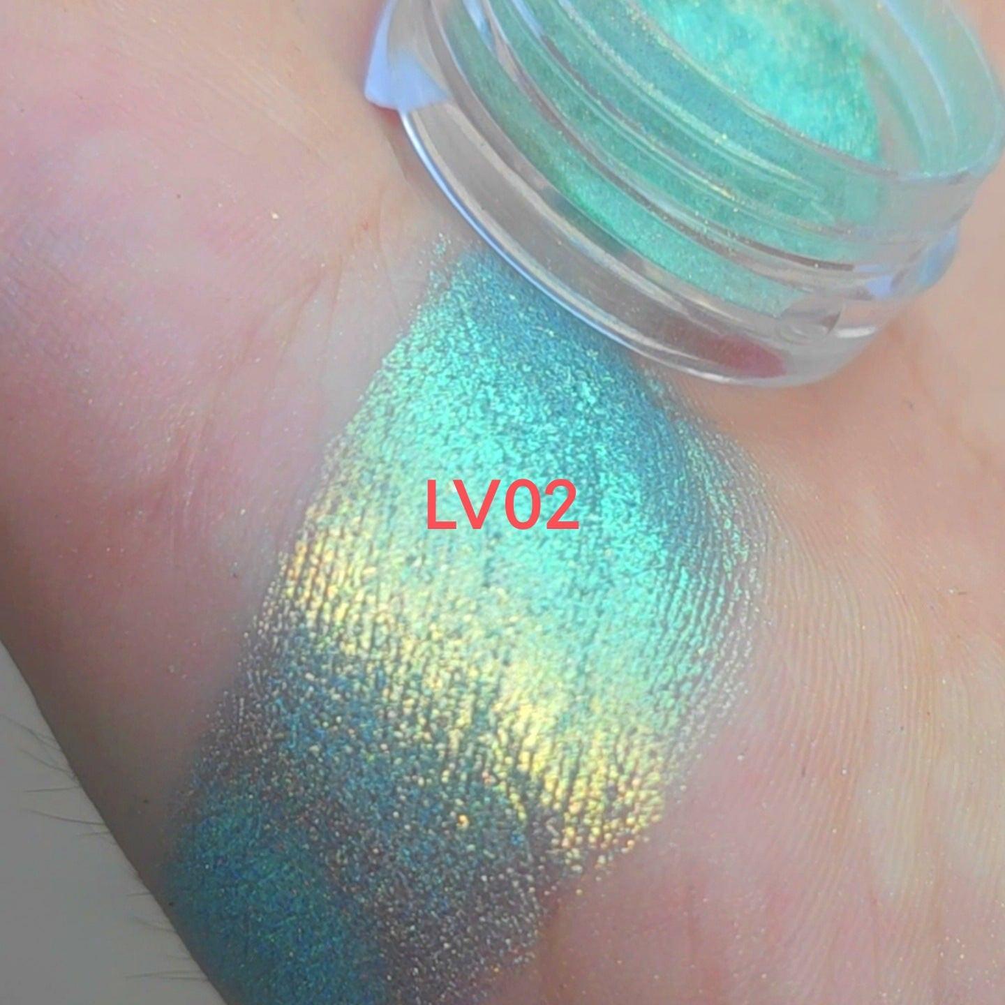 Laser Rainbow Candy Highlight Color Changing Pearl Powder.