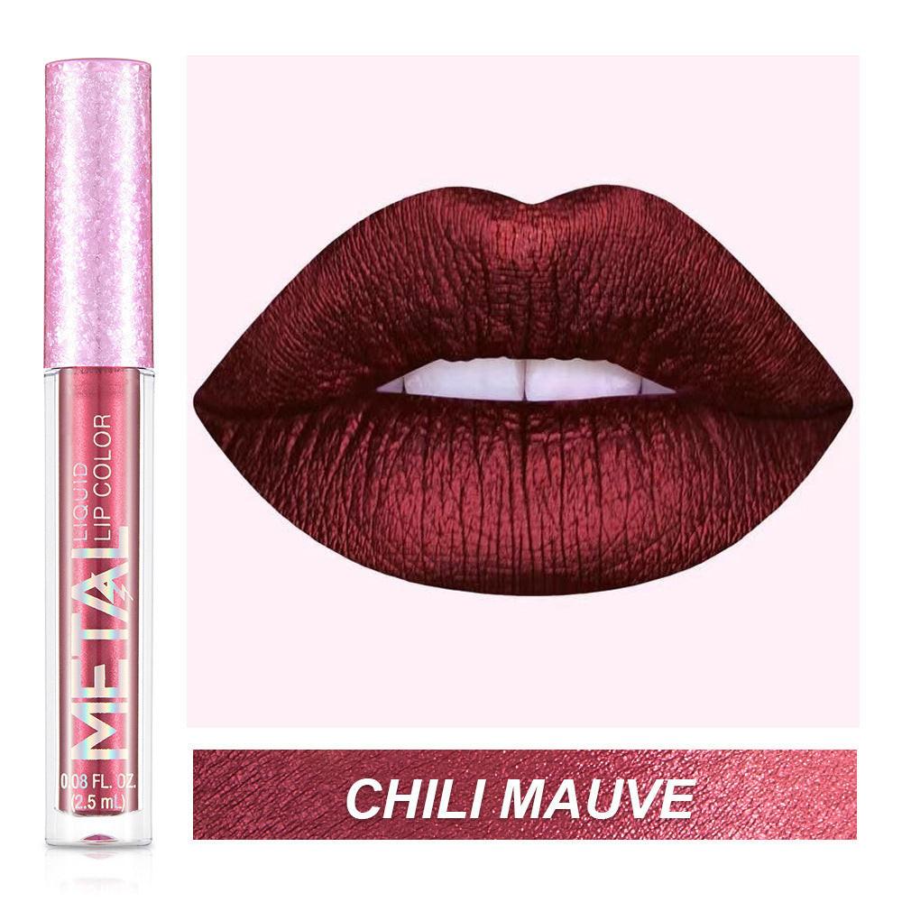 Metal Lip Gloss Waterproof Lipstick.
