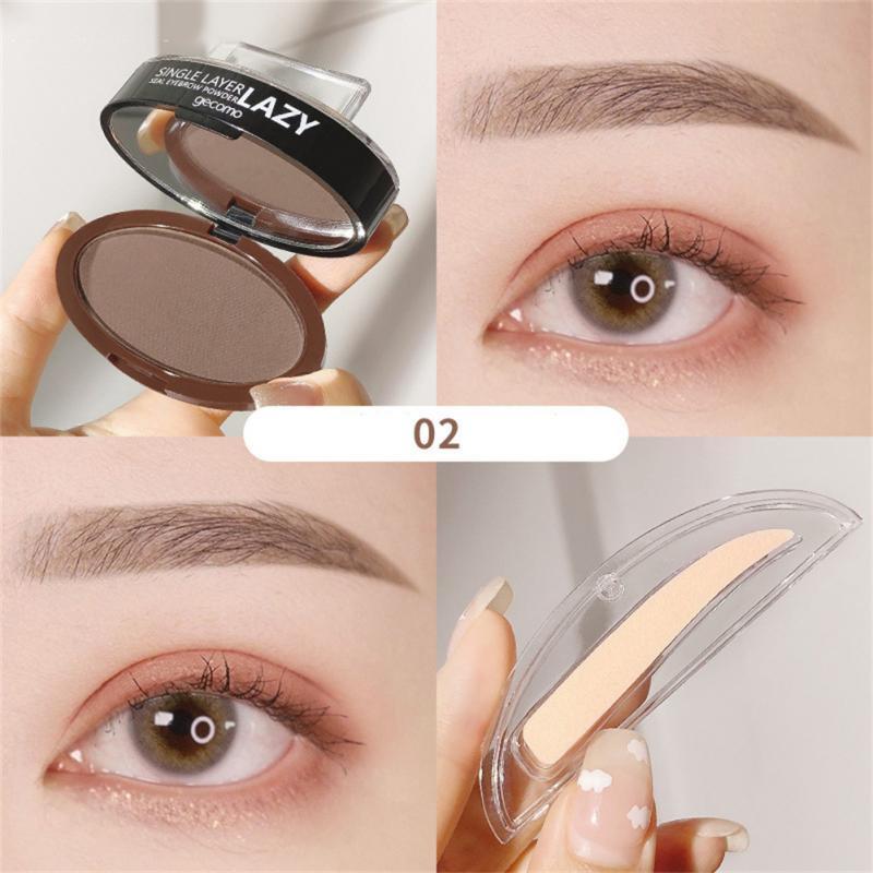 Double Layer Two-color Lazy Seal Eyebrow Powder Waterproof Sweat And Not Smudging.