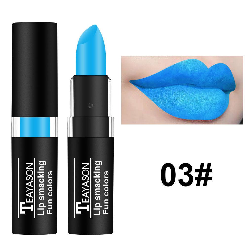 Dark Lipstick White Nude Color Vampire Halloween Creative Makeup Retro.