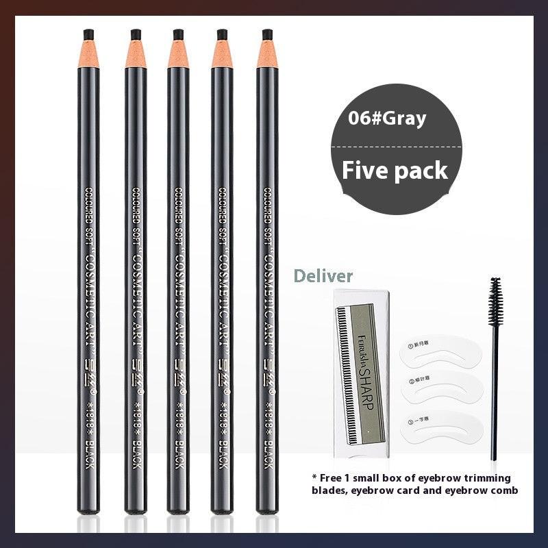 Line Drawing Waterproof Sweat-proof Non-fading Brushed Natural Eyebrow Pencil.