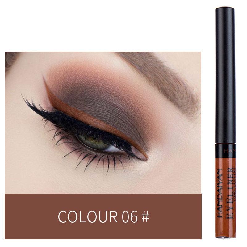 12-color Matte Color Liquid Eyeliner, Long-lasting And Non-smudge Liquid Eye Shadow.