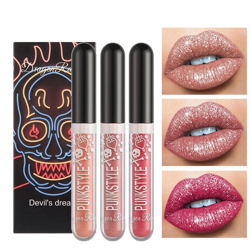 Three Sets Of Halloween Diamond Lip Gloss.