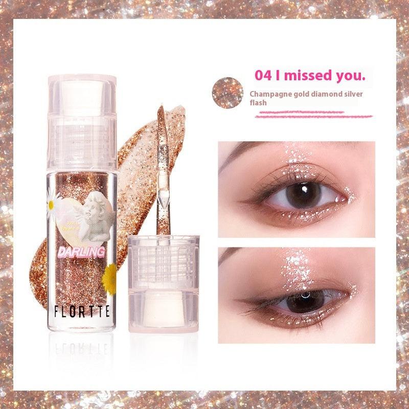 Eye Shadow Plate Thin And Glittering Matte Crouching Silkworm Brightening.