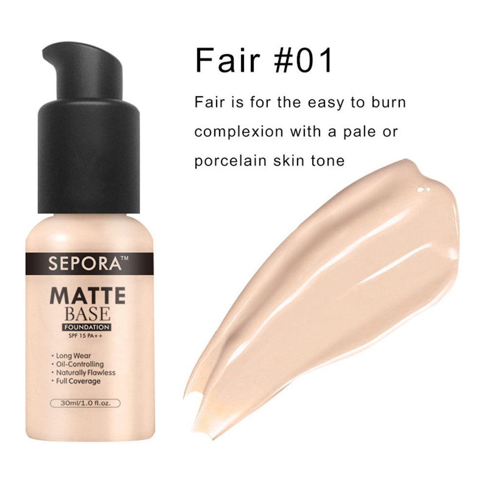 Isolate Waterproof Natural Concealer Base Makeup Matte Liquid Foundation Oil Control Foundation Cream.