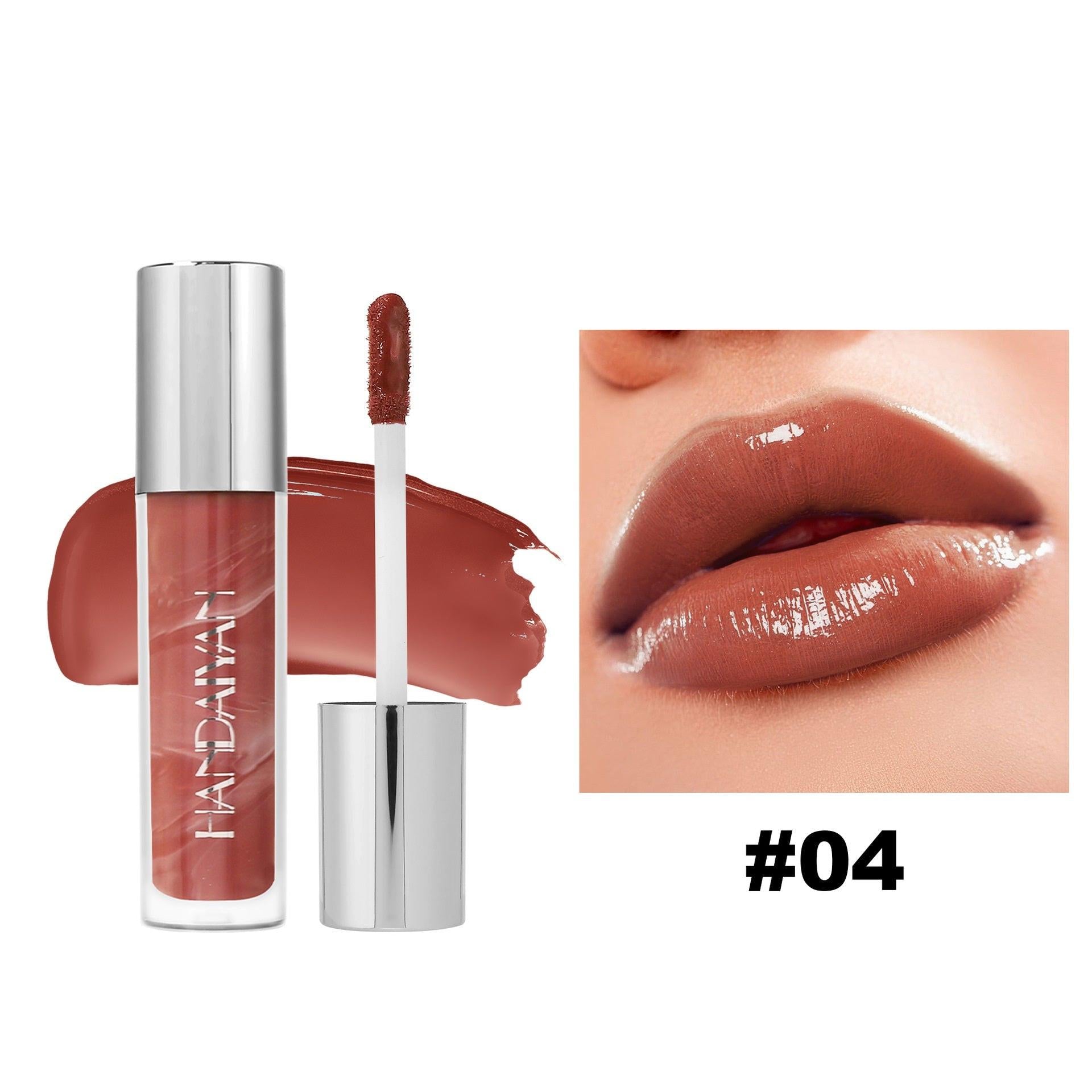 6 Colors Marbling Lip Gloss Liquid Lipstick.
