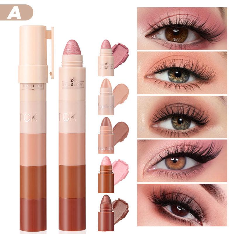 Five And Five Sections Eyeliner Pen Highlight Plain Face Pearl Waterproof Eye Shadow Stick.
