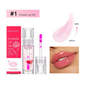 Flower Color Changing Lip Oil Moisturizing Jelly Lipgloss Clear Temperature Change Liquid Lipstick Reduce Lip Line Make Up.