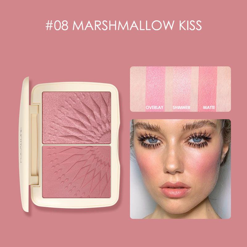 Three-dimensional Light Effect Highlighting Blush Shadow.
