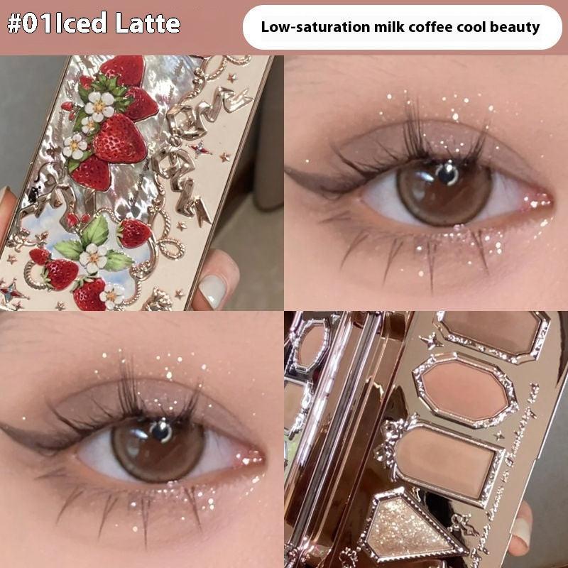 Flower Know Eye Shadow Pure Desire Style Plain Face Highlight Contour Compact.
