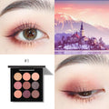 Nine-color Eyeshadow Palette Ins Pumpkin Red Brown Dirty Orange Powder.